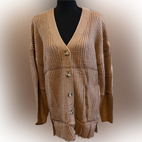 COPY - Fashion Brown Cardigan Medium NWT - Picture 1 of 8